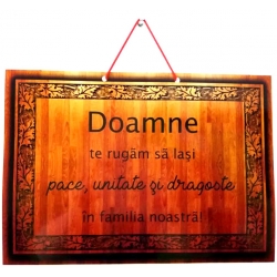 Poster A4, Doamne te rugam sa lasi,  in familia noastra!